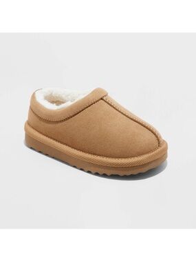 Cozy Slip-On Faux Suede Slippers 8T
